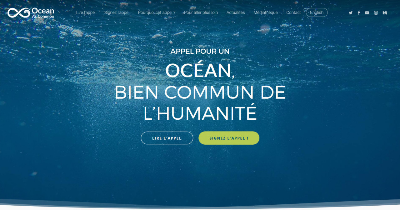 Ocean As Common Appel pour l'Océan Bien commun de l'Humanité